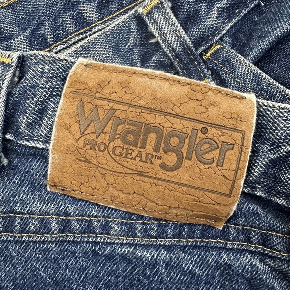 Wrangler Pro Gear Jeans Mens 42x32 Double Panel Hunting Work Denim Pants *40x28* - Picture 13 of 16